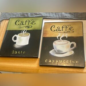 Set of framed pictures.  Frames include glass.